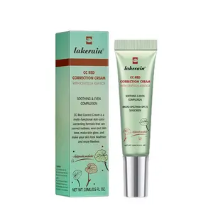 Color Correcting CC Cream - Green & Red Shades, Centella Asiatica Infused, SPF25, Soothing Moisturizer for Rosacea & Sensitive Skin, Oil Control, Tone-Evening Sunscreen Makeup Base (15ML) Hydrating Blend