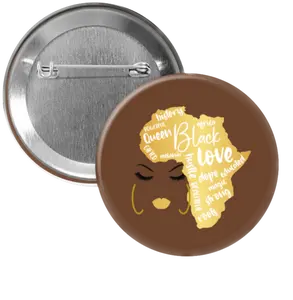 Black Love Africa Button