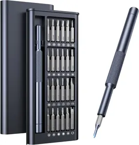 Mothers Day Gift 25-in-1 Small Precision Screwdriver Set, Professional Magnetic Mini Repair Tool Kit for Phone, Computer, Watch, Laptop, Macbook, Ring Doorbell, Eyeglass, Electronic, [Bearing Steel] Screw Driver