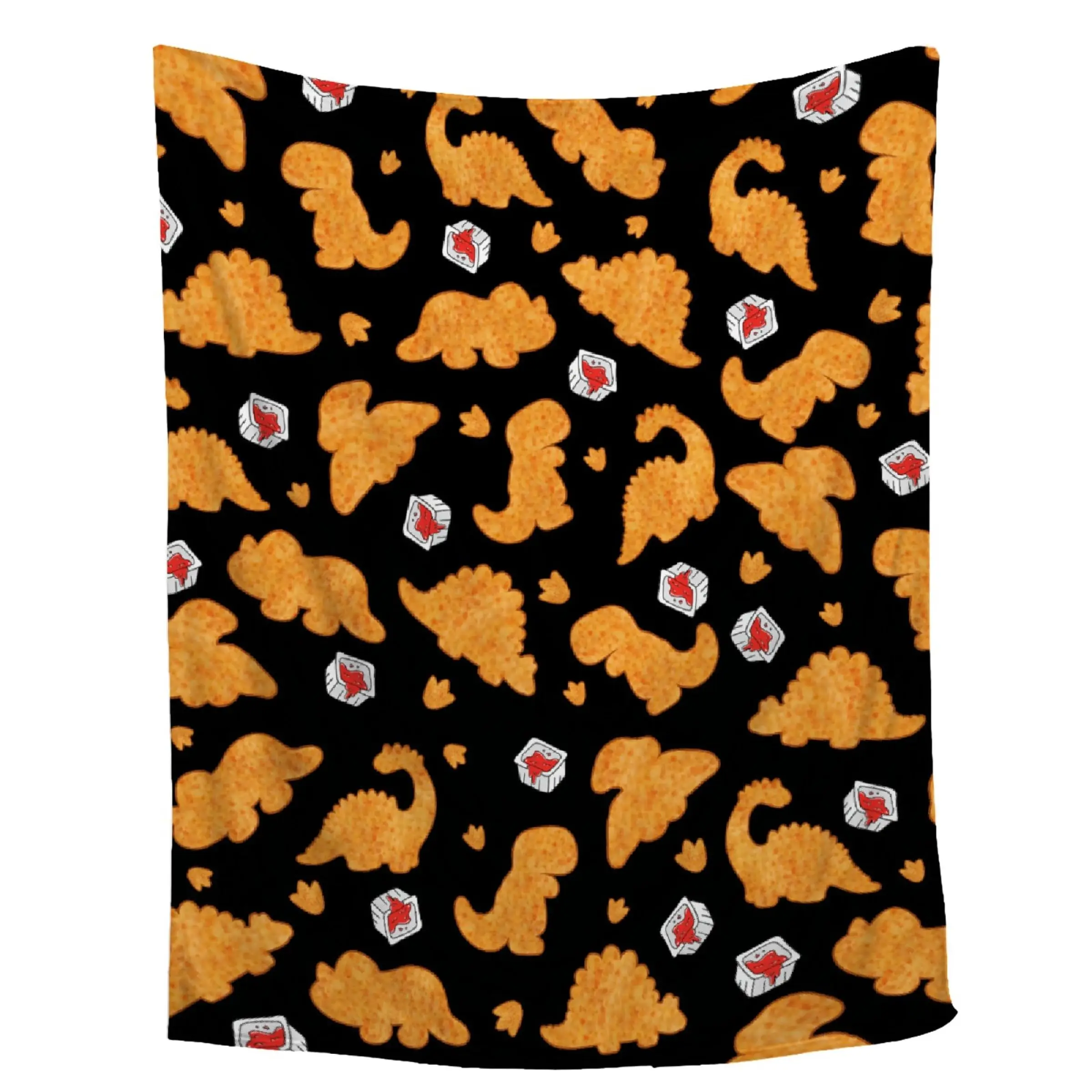 Chicken Nugget Blanket Gift  Cozy Plush Fuzzy Flannel Fleece Blanket for Couch Sofa Camping,40x50