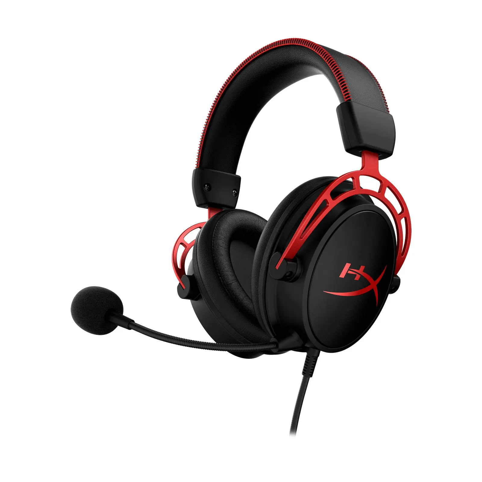 HYPERX Cloud Alpha Gaming Headset - Gaming Accessories, Headset with Mic, Bass/Mid/High Sep, Detachable Mic, Comfortable Fit, Lightweight Design, Ideal for Entertainment