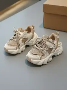 PU Sports Shoes for Ages 2-7, Kids Shoes, Lightweight Comfortable Breathable Mesh Sneakers, Casual Non-Slip Athletic Footwear