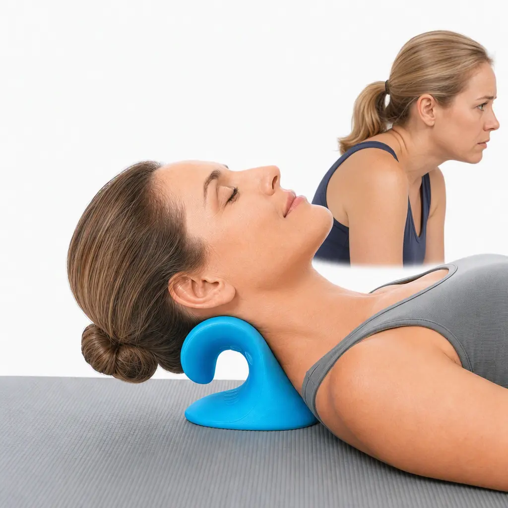 HSECOYAY-Neck Pillow, Neck REST Pillow, For Forward Neck Relief, TMJ and Chiropractic