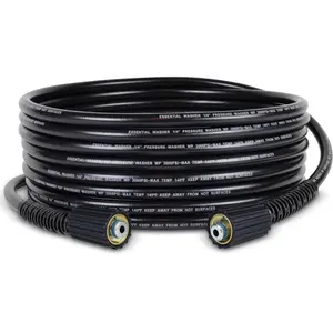 Electric Pressure Washer Hose 25FT 1/4" | 3000 PSI Power Washer Hose M22F 14mm PVC Kink Free