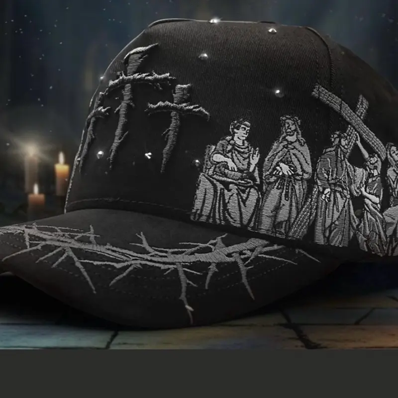 Viacrucsis gorra color negro