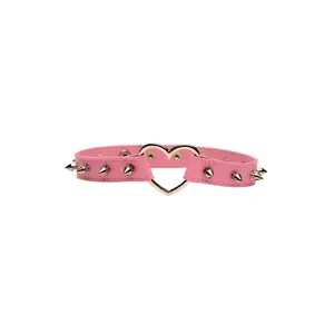 Master Series Spiked Heart Choker