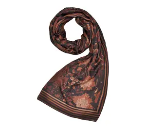 Fable England Deco Bloom Midweight Rectangle Scarf