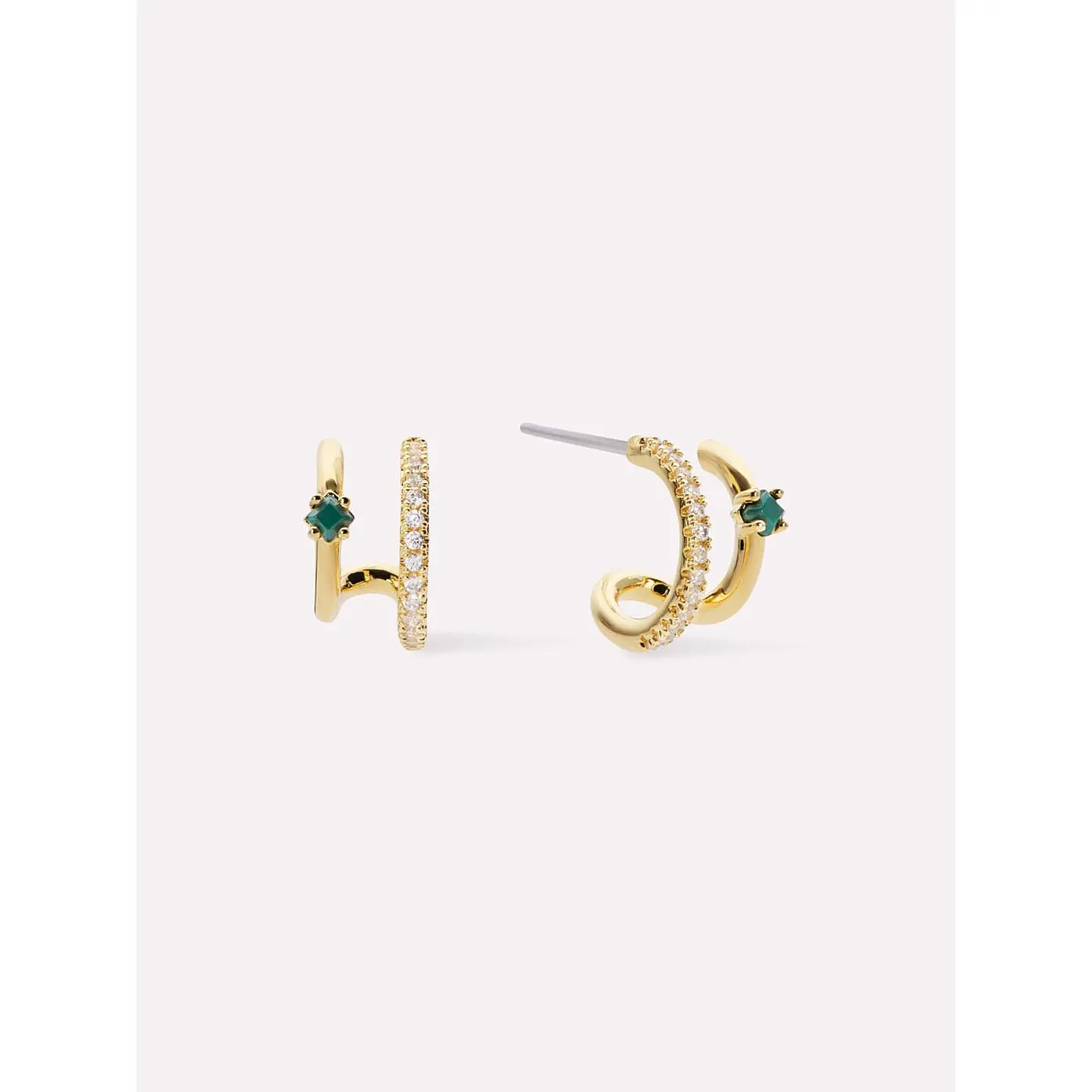 Double Hoop Earrings - Percy