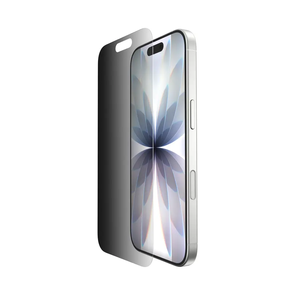 Belkin InvisiGlass Privacy Filter Screen Protector for iPhone 17 / iPhone 16 Pro, Gen 2, Smartphone, Cellphone