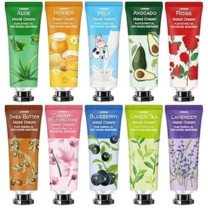 10 Pack Hand Cream Valentines Day Gifts for Her,Valentine Gifts for Women,Stocking Stuffers for Teen Girls,Moisturizing Hand Cream for Dry Hands