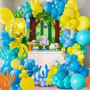 142-Piece Spongebob Squarepants Party Decor Set, Cartoon Theme Birthday Decoration Kit, Durable & Fun Design for Kids' Parties, Party Decoration Supplies