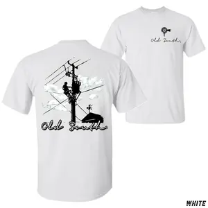 Old South Lineman T-Shirt – Utility Worker Power Line Graphic Tee, Southern Pride Work Shirt, Unisex Fit, Men Gifts, Streetwear Casual Menswear Tops Menswear shirts men