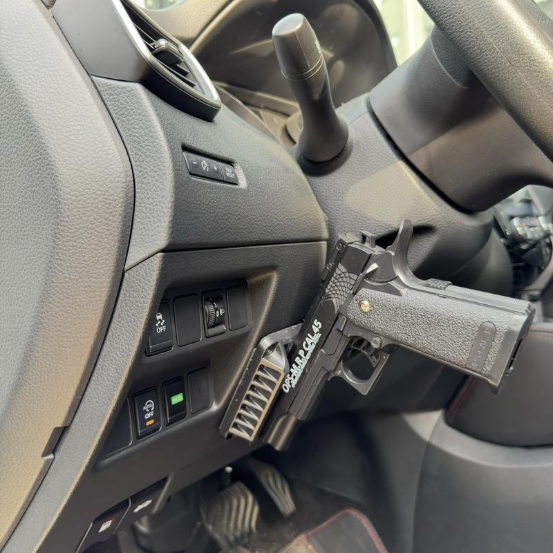 Gun Magnet Bracket Quick Draw Gun Magnetic Pistol Holster Hidden Car Applicable to multiple scenarios Adjustable Magnetic Car Gun Holster