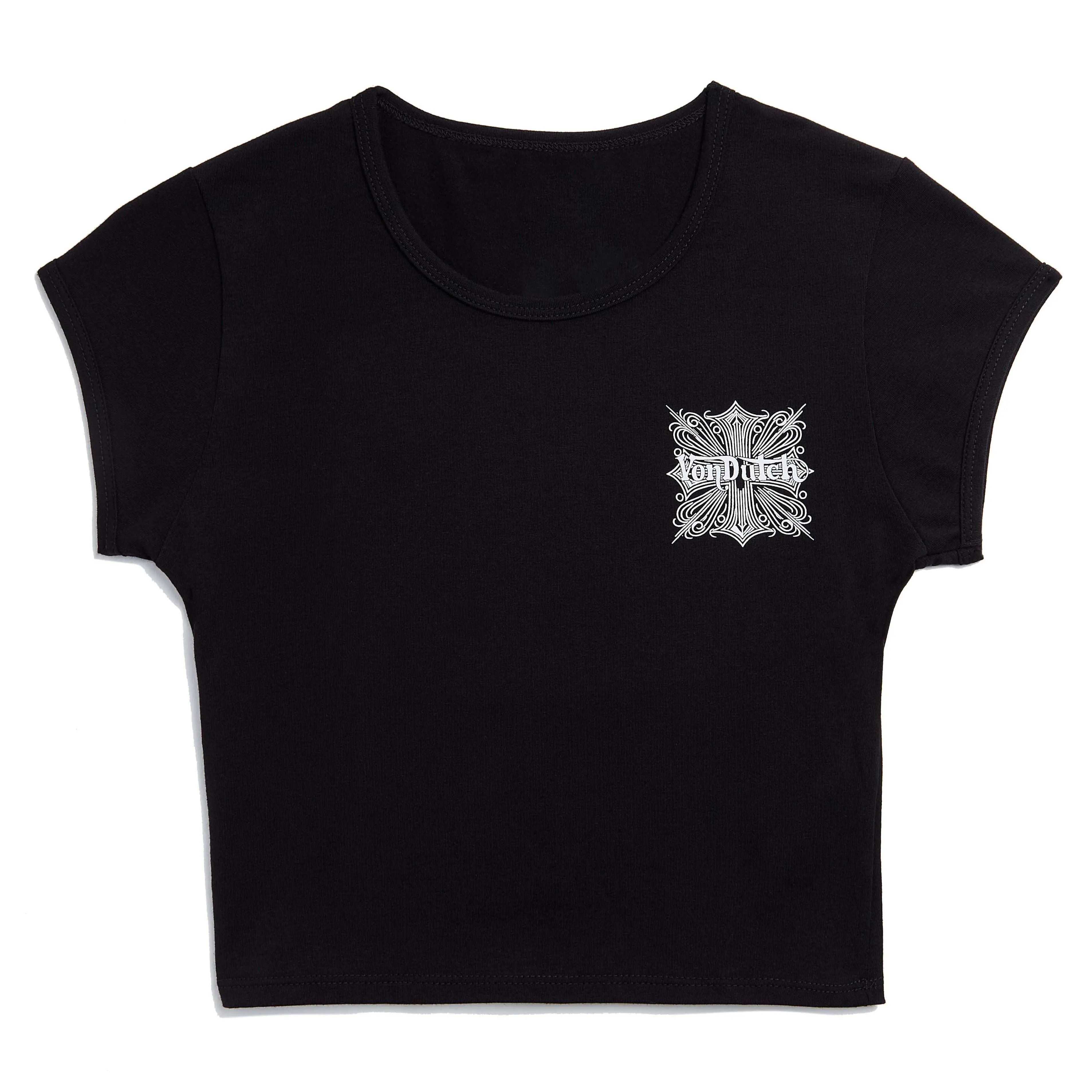 Von Dutch Black and White Chopper Baby Tee