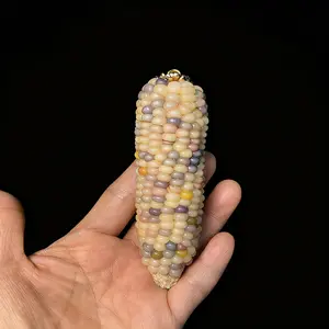 Mini Lucky Corn Keychain Colorful Chinese Decor for Good Fortune & Relaxation Perfect for Festive Gifts