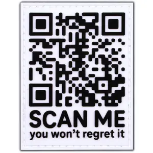 Rick Roll PVC QR Code Patch for Tactical Gear - Funny Military Morale Accessory