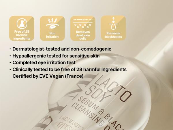 [SOME BY MI] Lacto Soy Sebum & Blackhead Cleansing Oil Makeup Remover 6.76oz, 200ml - Daily Vegan Makeup-Removing Korean Cosmetic Cleanser