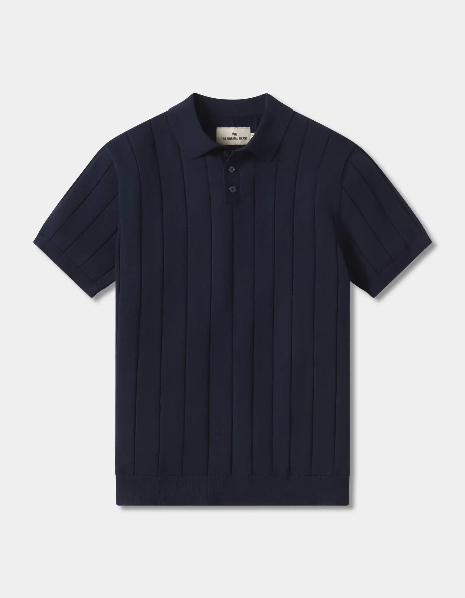 Robles Rib Stitch Polo in White