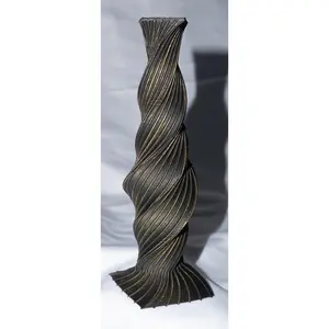Spiral Golden Vase
