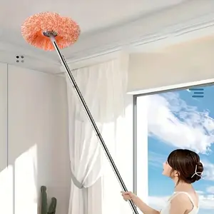 Dual-Purpose Wet & Dry Mop for Ceiling Floor Car Cleaning, 1.4m Combination Rod, Efficient Dusting Tool, Ideal for Home Use