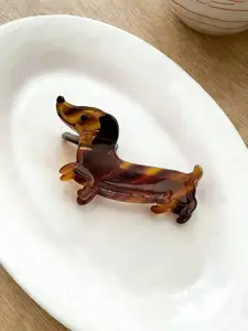 Cute Cartoon Animal Acrylic Dog Hair Claw Clip, Half Updo Hairstyle Accessory, Sheepdog Sausage Dog Design, Shark Jaw Clips, Clip In Claw, Super Cute Clips
