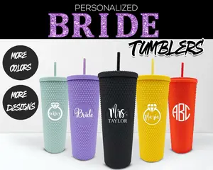 Personalized Bride Tumbler | Bridesmaid Wedding Gift | Bachelorette Party | Bridal Shower Cup | Mother of the Bride | Custom Bride Gift