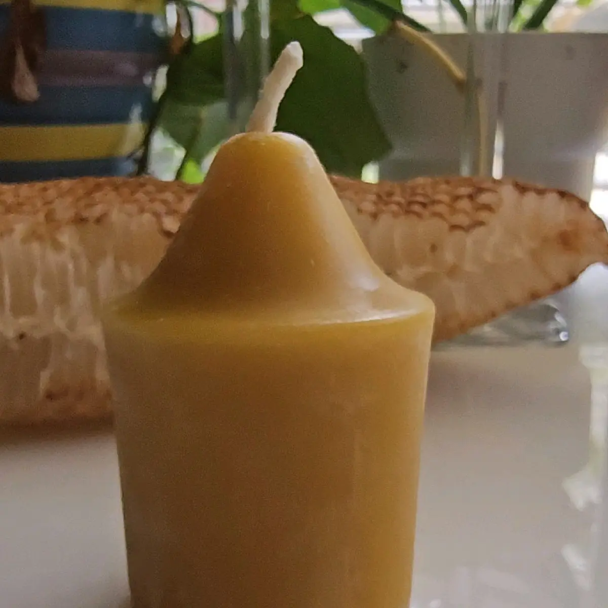Large Beeswax Votive Candle Large Beeswax Votive Candle