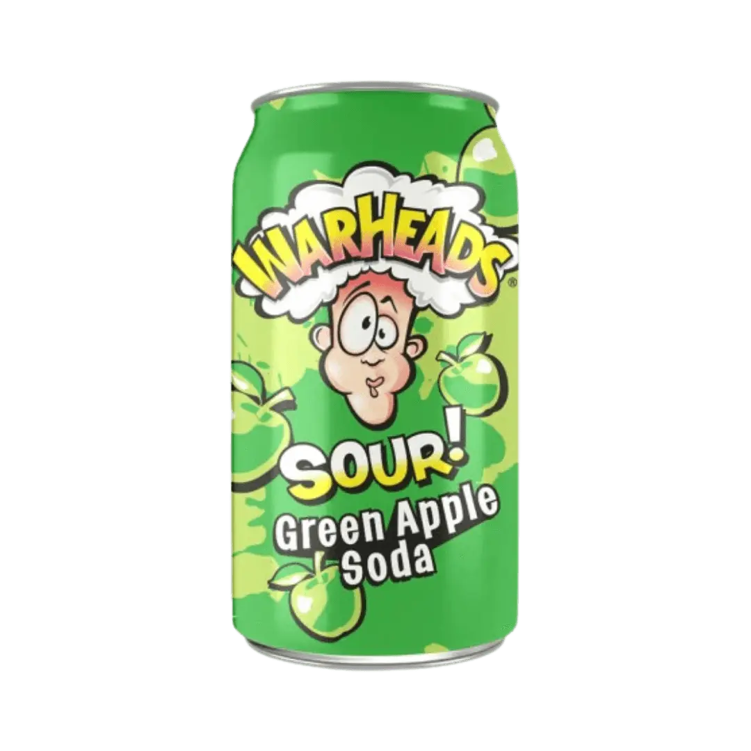 Warheads Sour Green Apple Soda