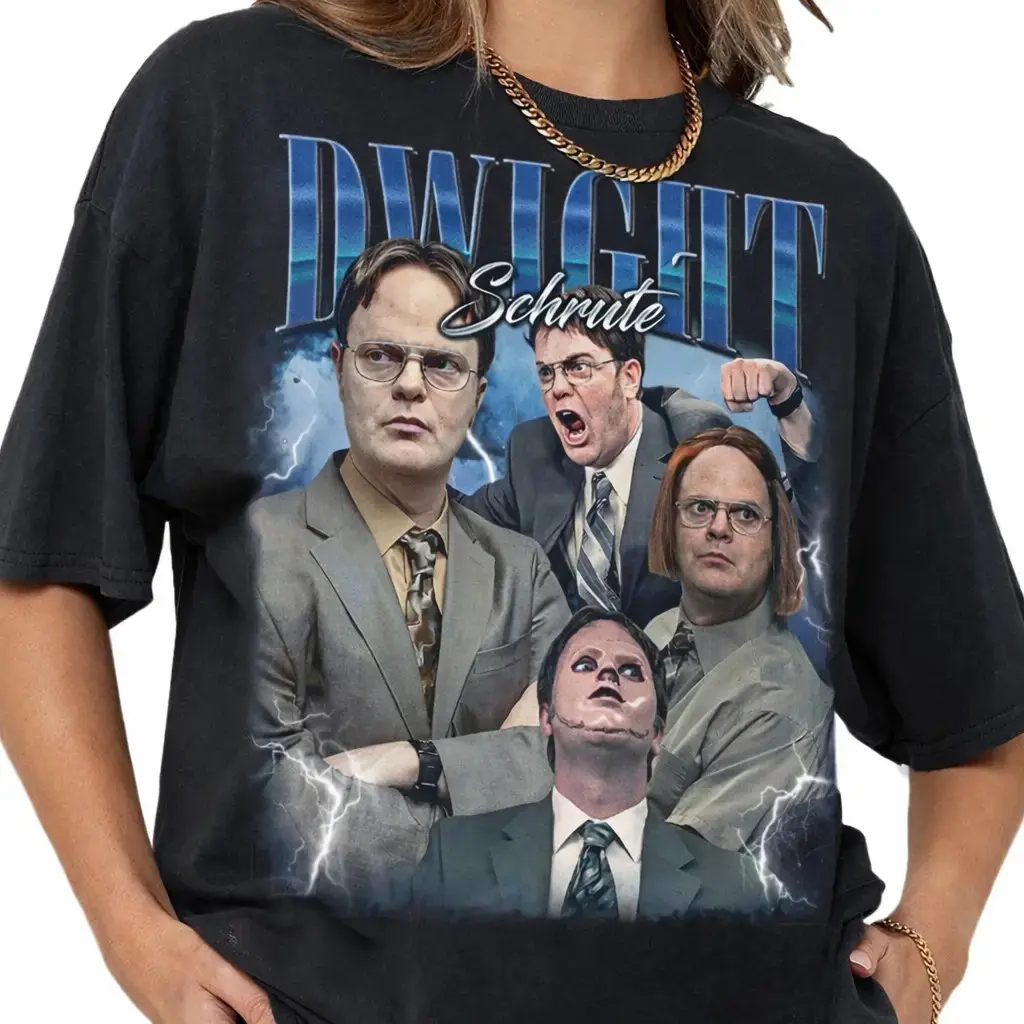 Dwight Schrute T-shirt, The Office TV Show Tee, Rainn Wilson Assistant to the Regional Manager Graphic Shirt, Comedy Series Fan Merch