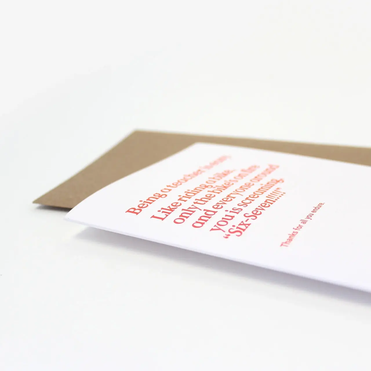 Being A Teacher Is Easy Funny Teacher Thank You Card