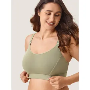 Cotton Plus Size Nursing Sport Bra