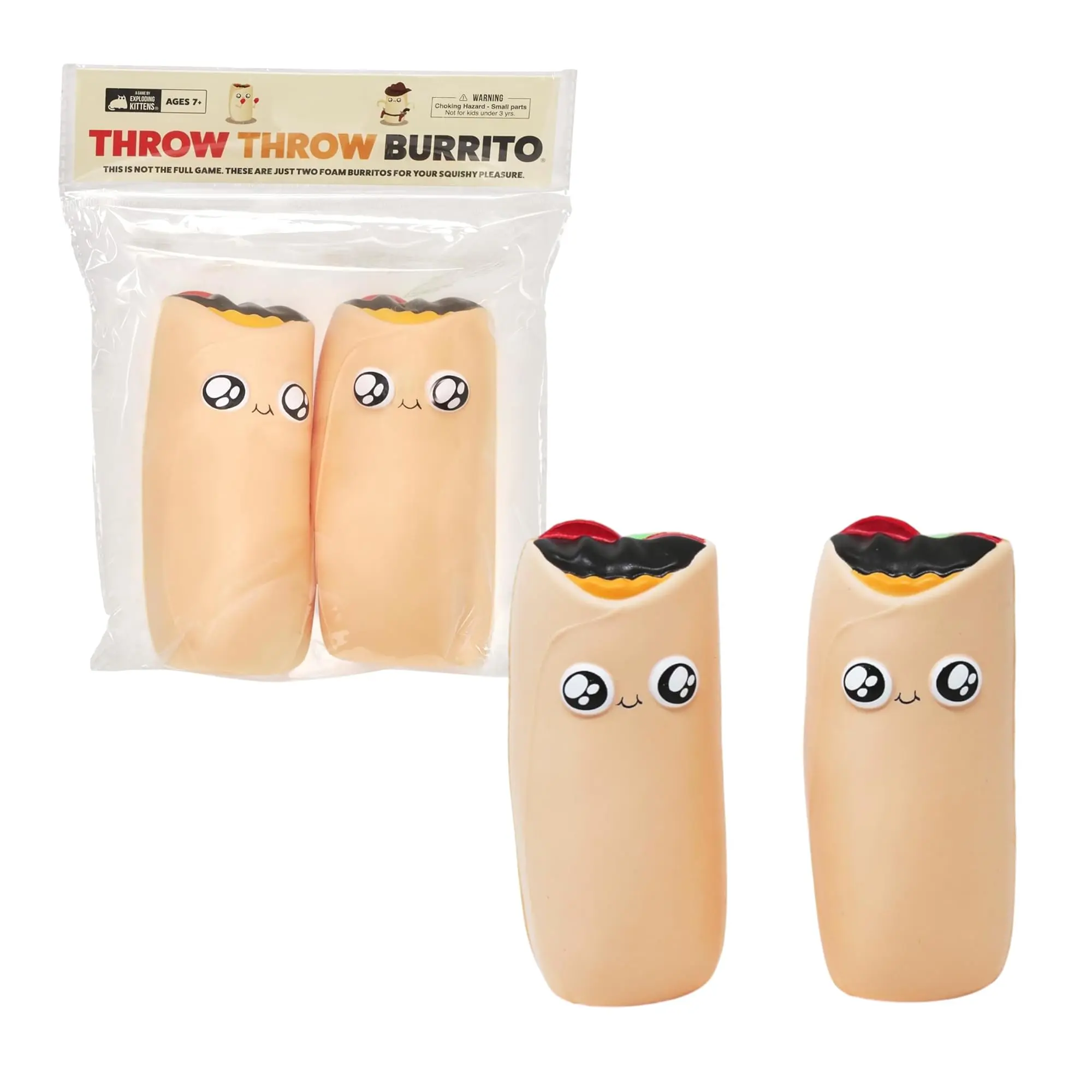Exploding Kittens Throw Throw Burrito Game Replacement Burrito 2-Pack