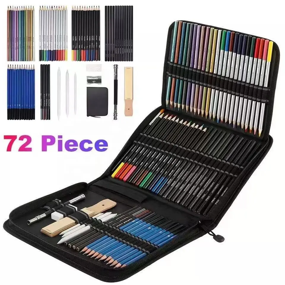 1Count  Drawing Sketching Kit Set, 1 Set Pro Art Supplies with Sketchbook & Watercolor Paper, Office Painting Supplies, Art Materials, Artist Supplies