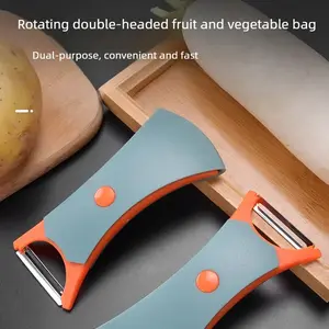 2 PCS 2-in-1 Vegetable & Fruit Peeler & Spiralizer with Rotary Cutter Head