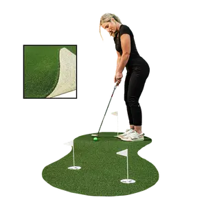 3 x 8 Indoor/Outdoor Putting Green with White Natural Rubber