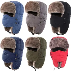 AriaEve Unisex Winter Trooper Trapper Hat Warm Hats Hunting Hat with Ear Flaps