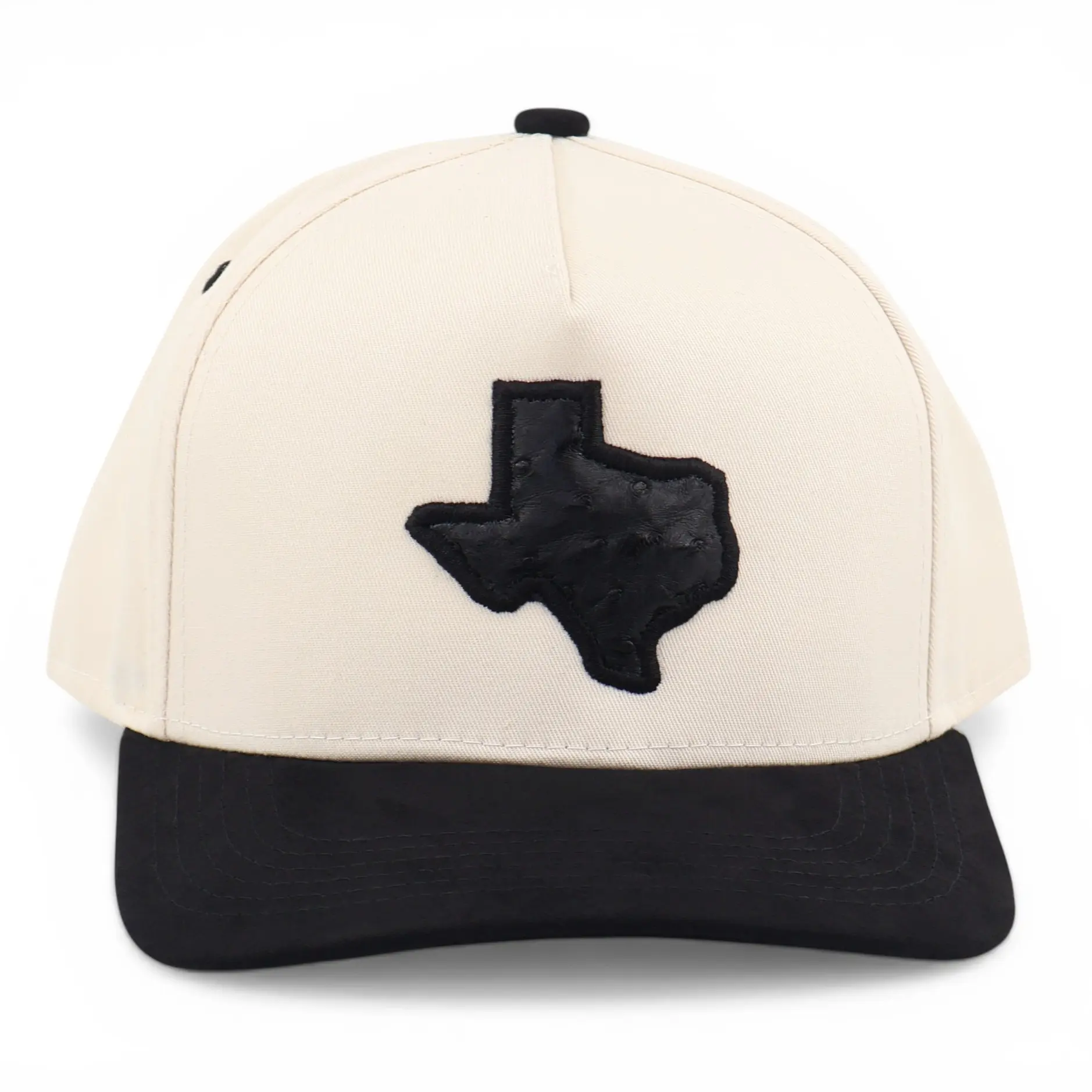 Natural/Black Trucker w/Black Exotic Leather