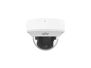 Uniview IPC3234SB-ADZK-I0 4MP Smart IR WDR 3D-DNR Outdoor Network Ultra 265 PoE Dome Camera with 2.7 up to 13.5mm Automatic Focusing and Motorized Zoom Lens, Metal/Plastic
