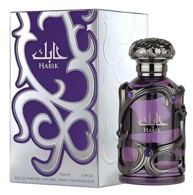 Lattafa Habik Eau de Parfum for Men, 100ml (3.4 fl oz) Aromatic Woody Fragrance Amberwood EDP Spray, Classic Cologne, Ideal Father's Day Gifts & Guys Gifts, Perfumes & Fragrances for Clothes, Beauty Products, Fathers Day Gift Ideas