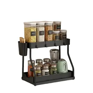 Under Sink Organizers and Storage, 2-Tier Sliding Cabinet Organizer Drawer for Bathroom and Kitchen – Multi-Purpose Cabinet Organizer with Easy Pull-Out Design (Black)