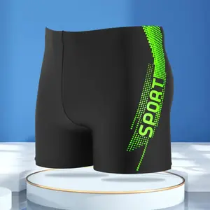 easy to carry and practicalEasy To Carry And Practical'Sport' Print Board Shorts, Quick-Drying Drawstring Men'S Swim Trunks, Men'S Swimwear, Swim Shorts For Summer Beach Pool
