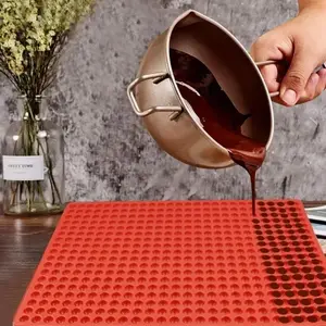 Multi-Use Silicone Mold Mini Round Cavities for Chocolate Drops, Dog Treats & Gummy Candy Easy Release Baking Tool