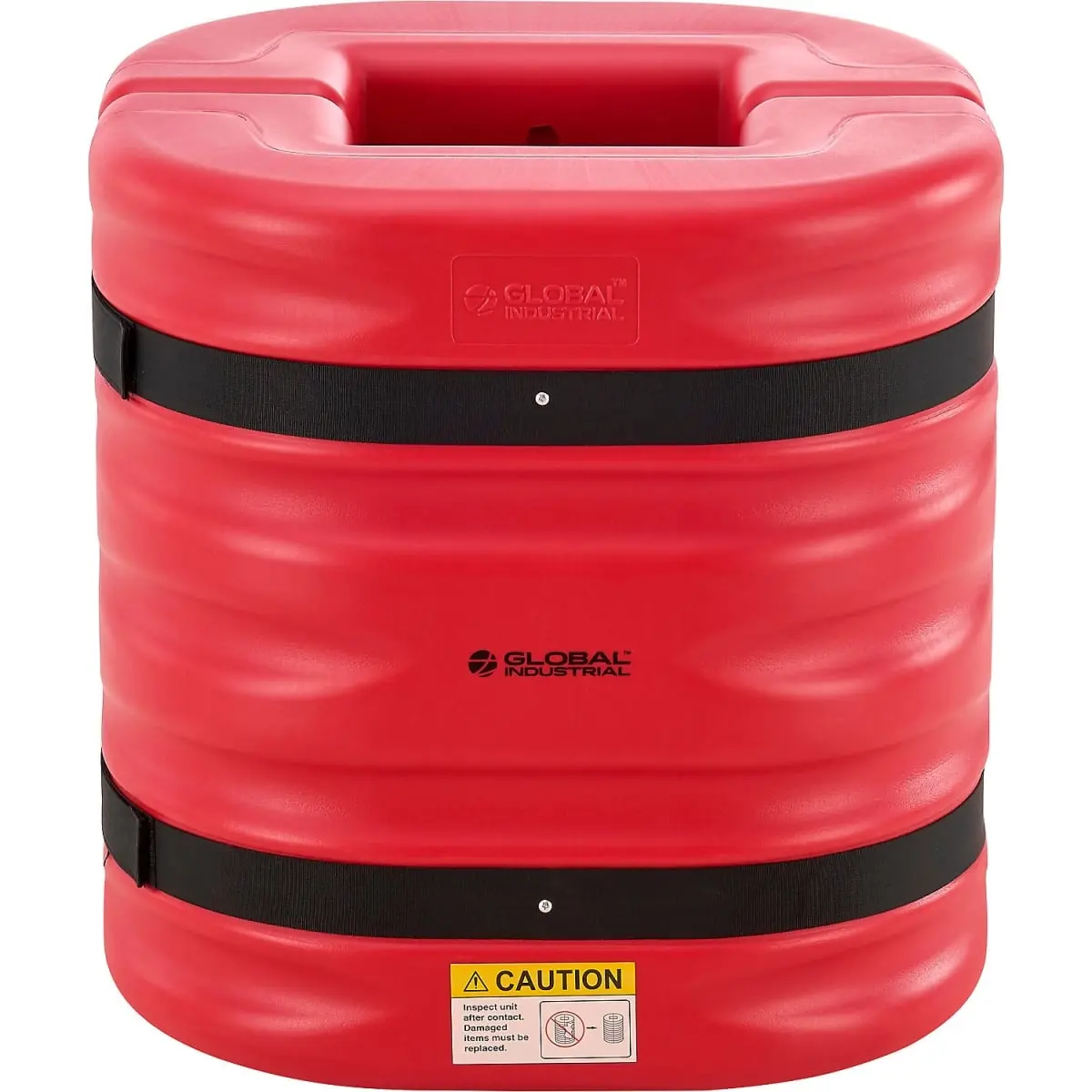 Global Industrial 670829RD Column Protector - 10 in. Opening - 24 in. High - Red
