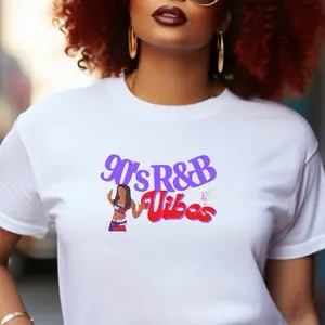 90's RnB Vibes, 90s tshirt, Bootleg shirt, Custom tshirt, Gift for best friend, womens tee, ladies tee, Perfect gift. Aaliyah.