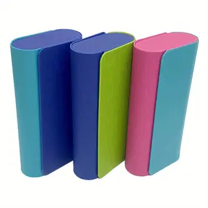 Double Glasses Case Aluminum Hard Shell Blue Storage Box Women's Multiple Pairs Of Glasses Cases