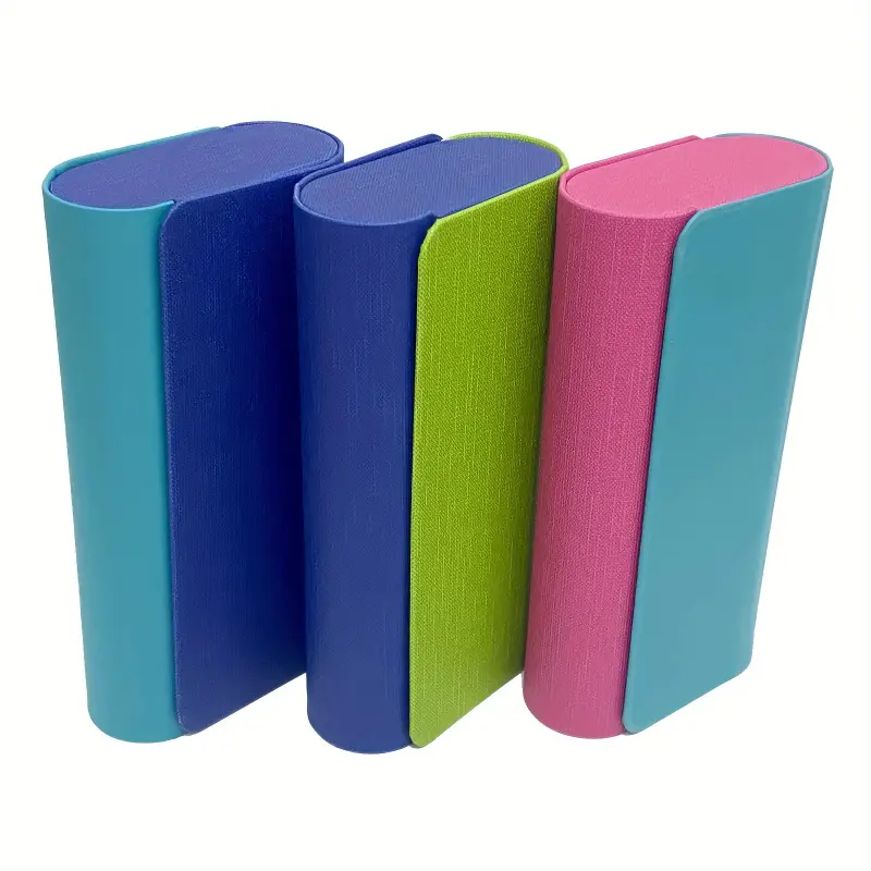 Double Glasses Case Aluminum Hard Shell Blue Storage Box Women's Multiple Pairs Of Glasses Cases