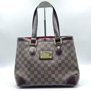 Pre-owned Louis Vuitton Leather Shoulder Bags HAMPSTEAD PM DAMIER EBENE