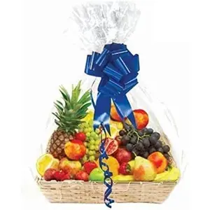Clear Basket Bags, Large Clear Cellophane Wrap for Baskets & Gifts 30"x 40" 1.5 Mil Thick (10 Pack)
