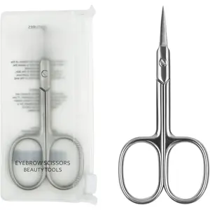 Professional Small  Manicure Cuticle  for Facial Hair, , Moustache, Eyebrow, Eyelash, Nose, Ear, Beauty, Men and Women, Stainless Steel