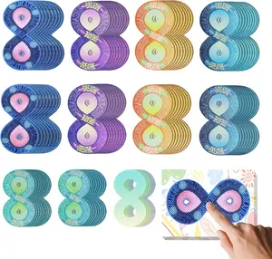 Calm Strips for  Sensory Stickers Anti  Tactile Textured Stickers Combined with  Exercise for Fidget Strips Suitable for Students and Adults (40 PC)